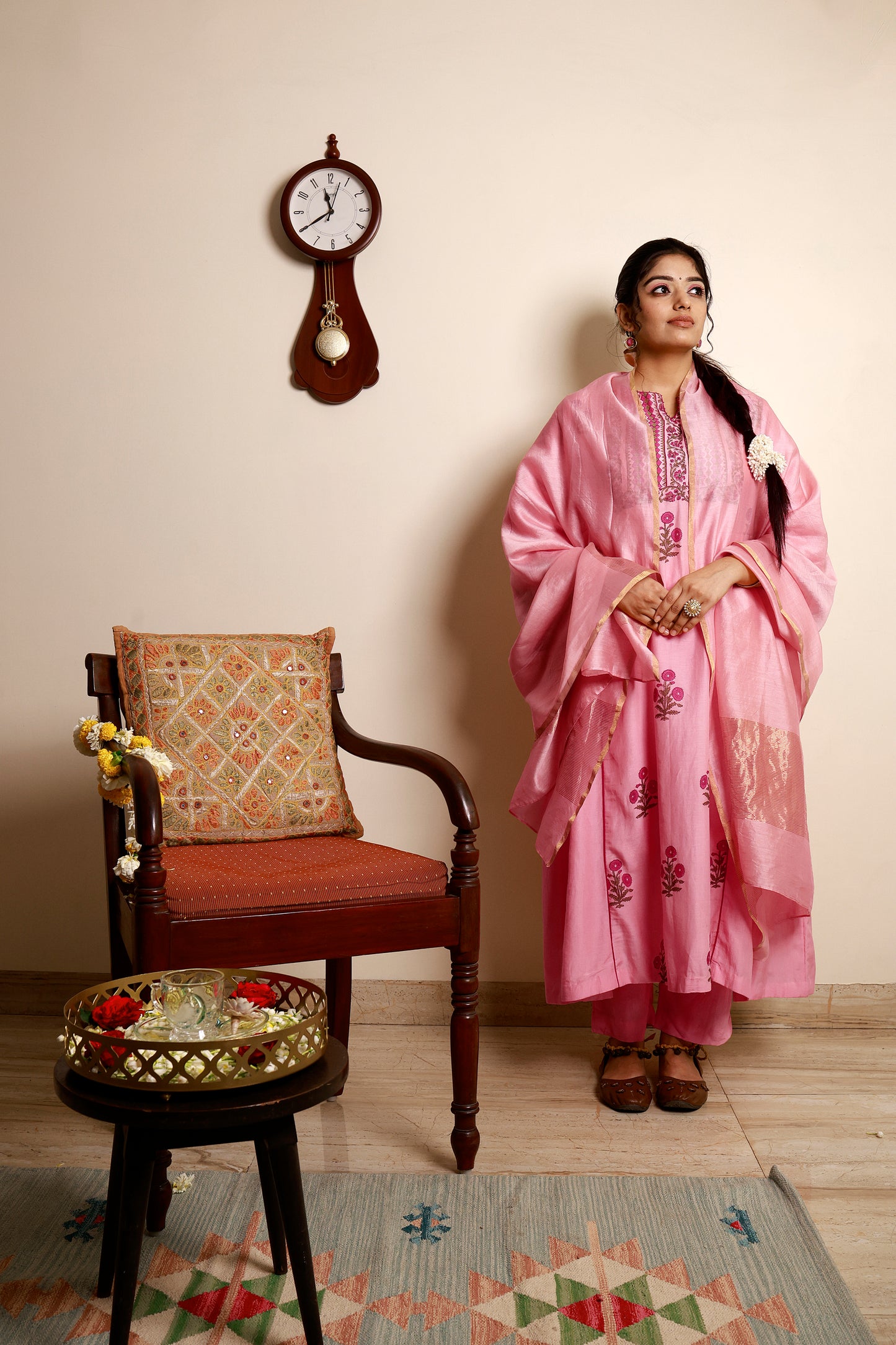 Saanjh Light Pink Kurta Set