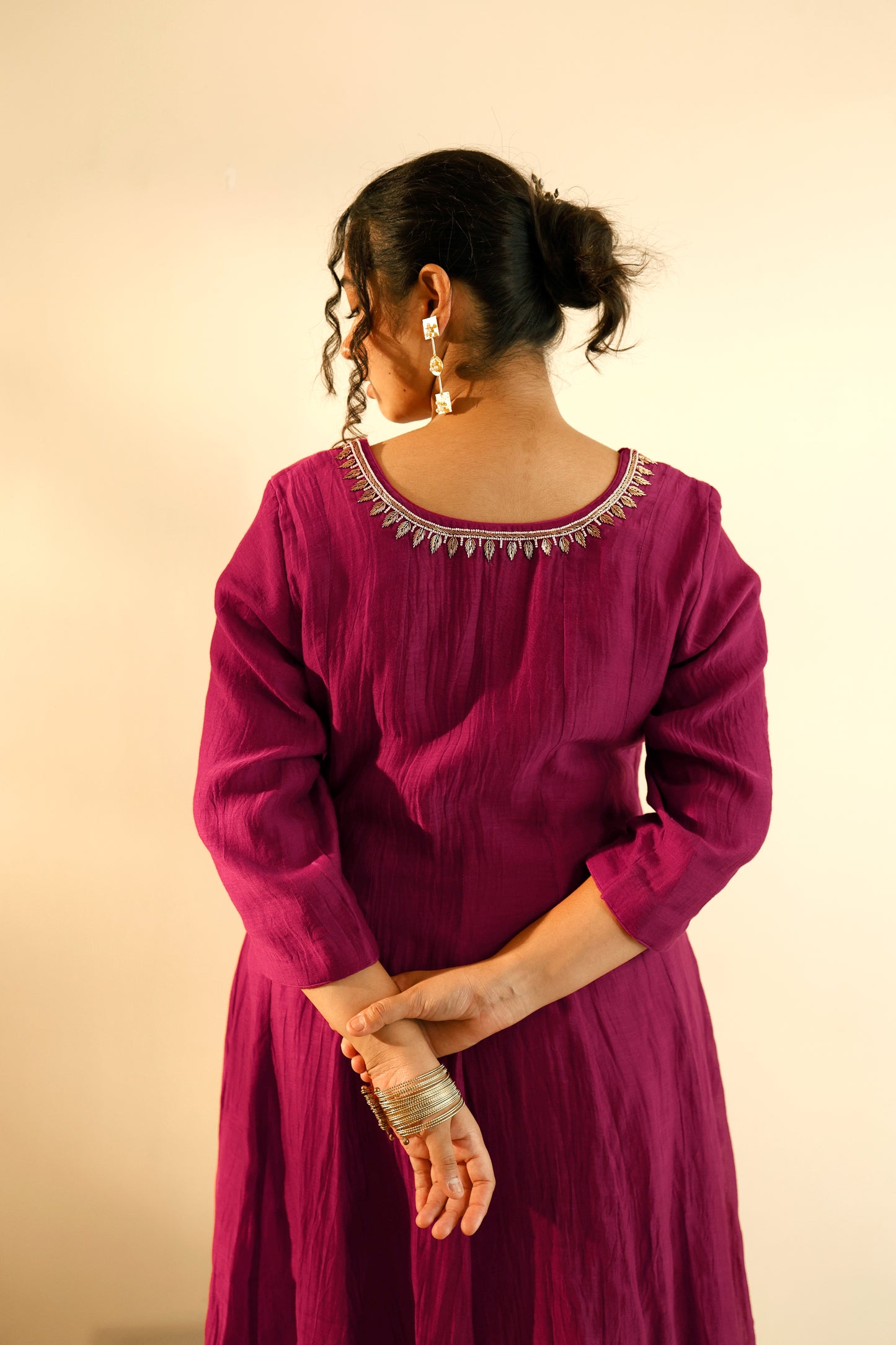 Zeel Rani Pink Kalidaar Kurta Set