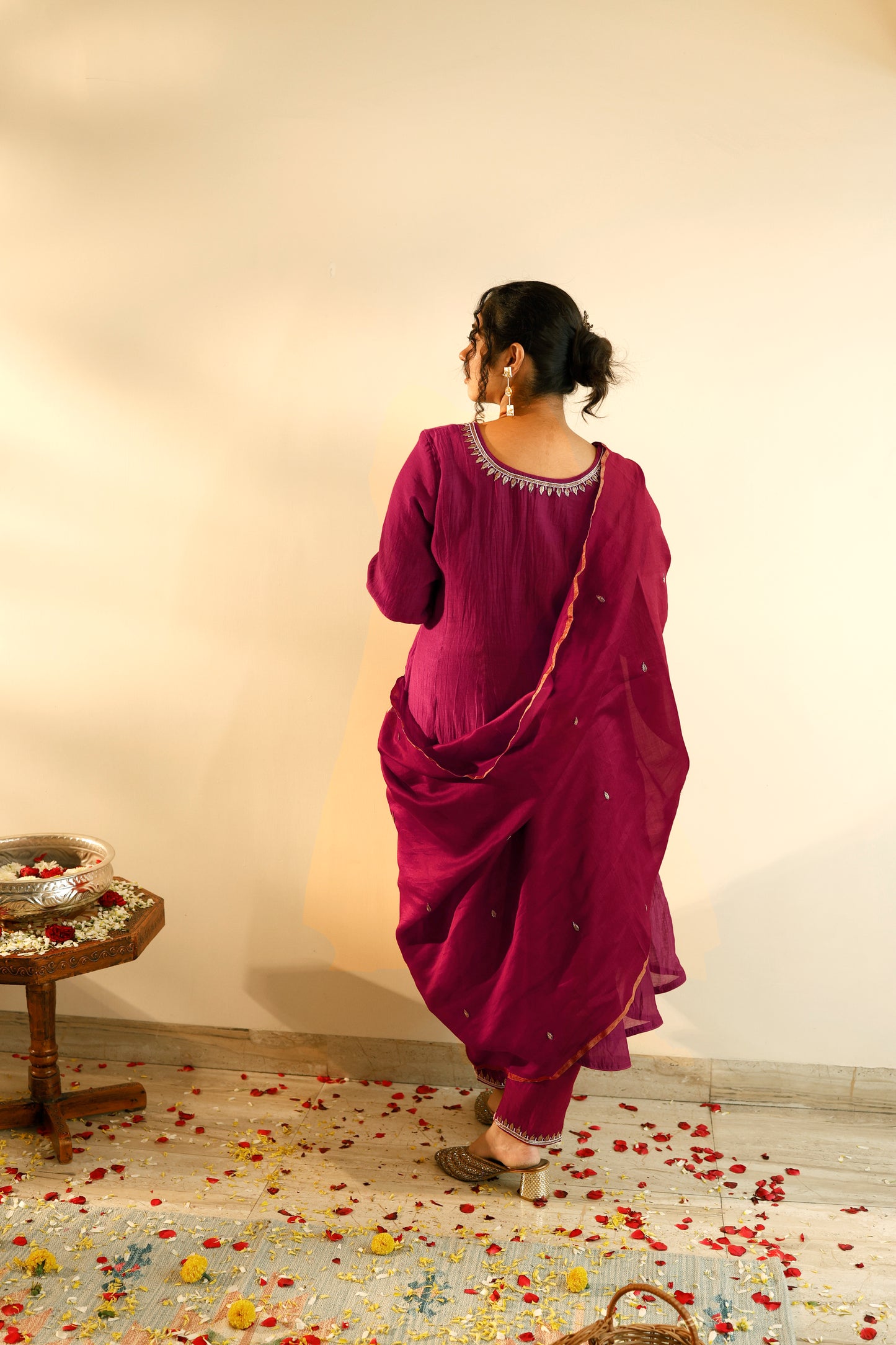Zeel Rani Pink Kalidaar Kurta Set