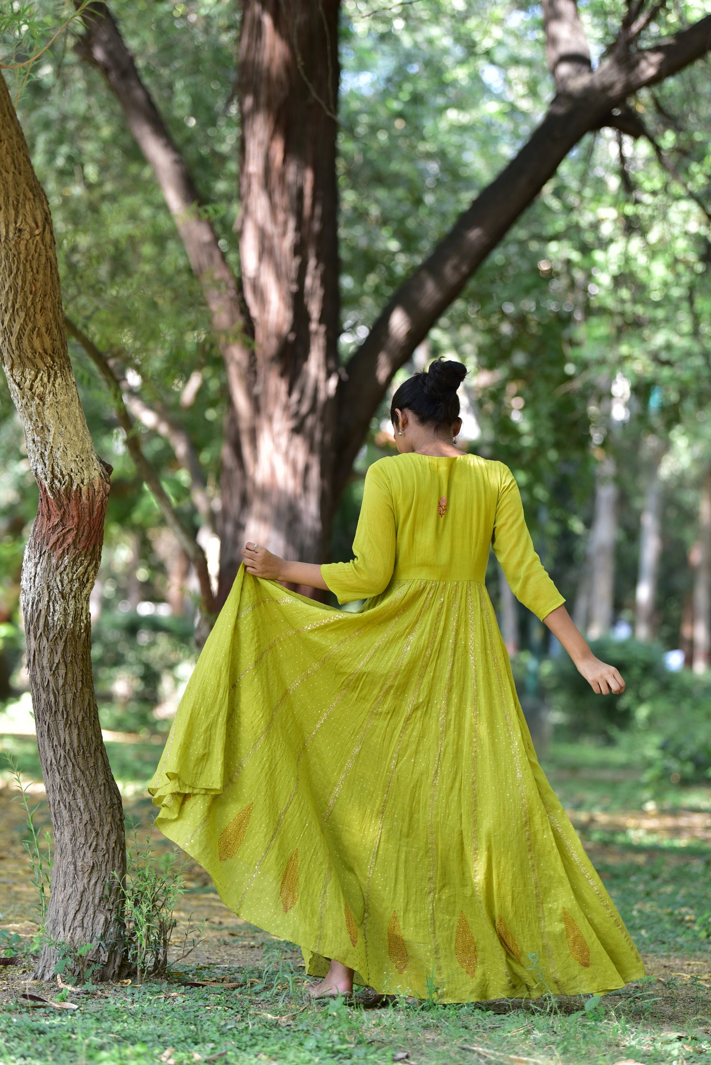 Cora Mist Green Anarkali Kurta Set