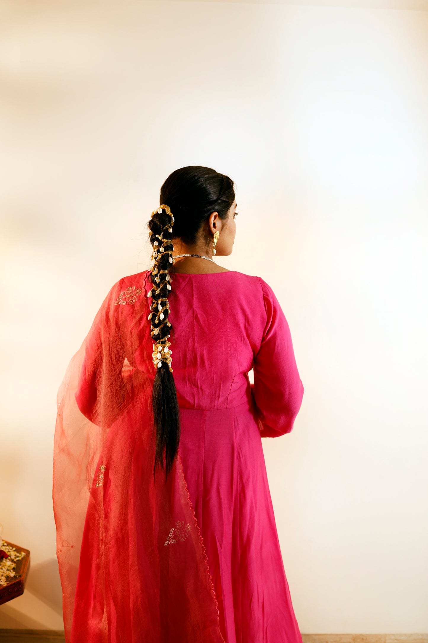 Surkhi Rani Pink Kalidaar Kurta Set