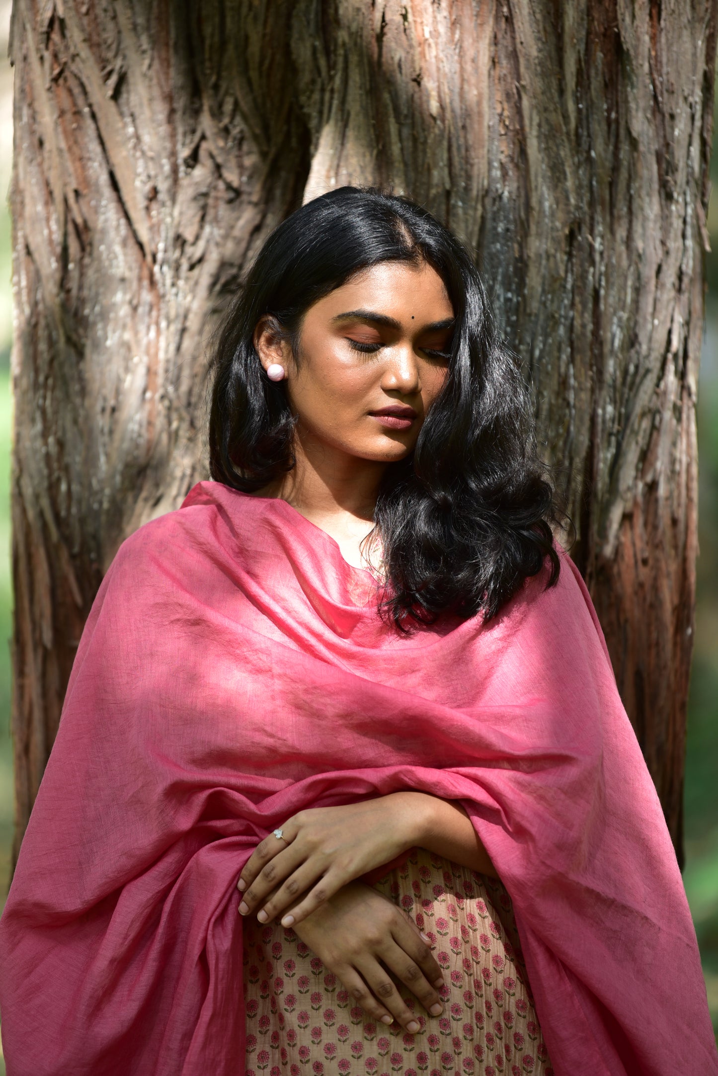 Beige Eva-rose Kurta Set
