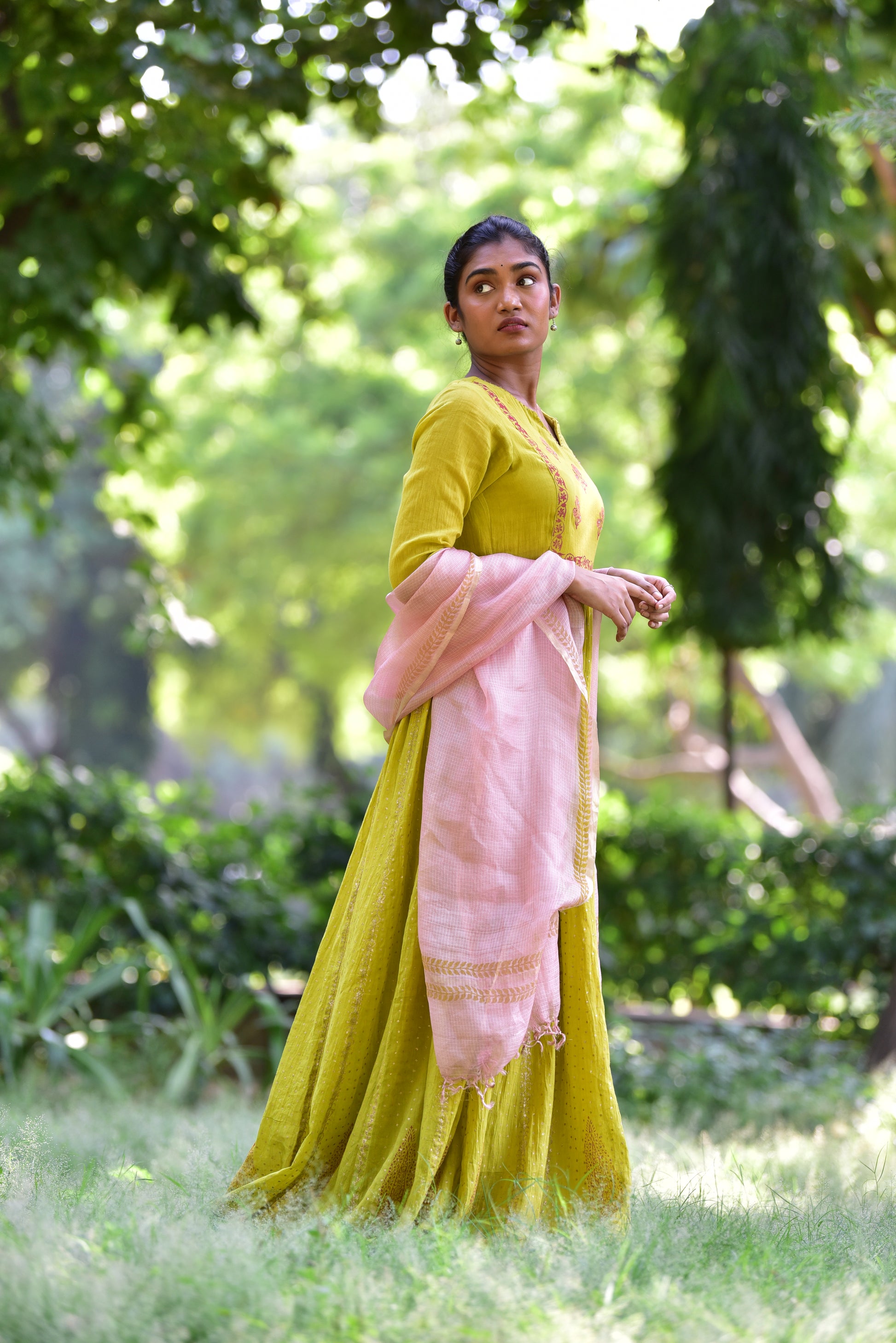 cora mist green kurta set_twin love_erui