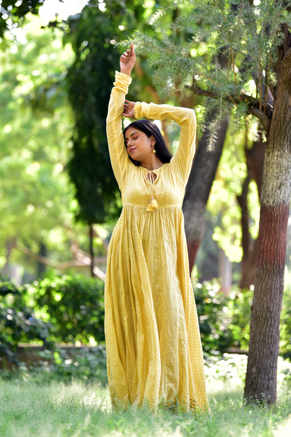amisha-sharma-in-earthenrui-kairi-kalidar-kurta-with-pants